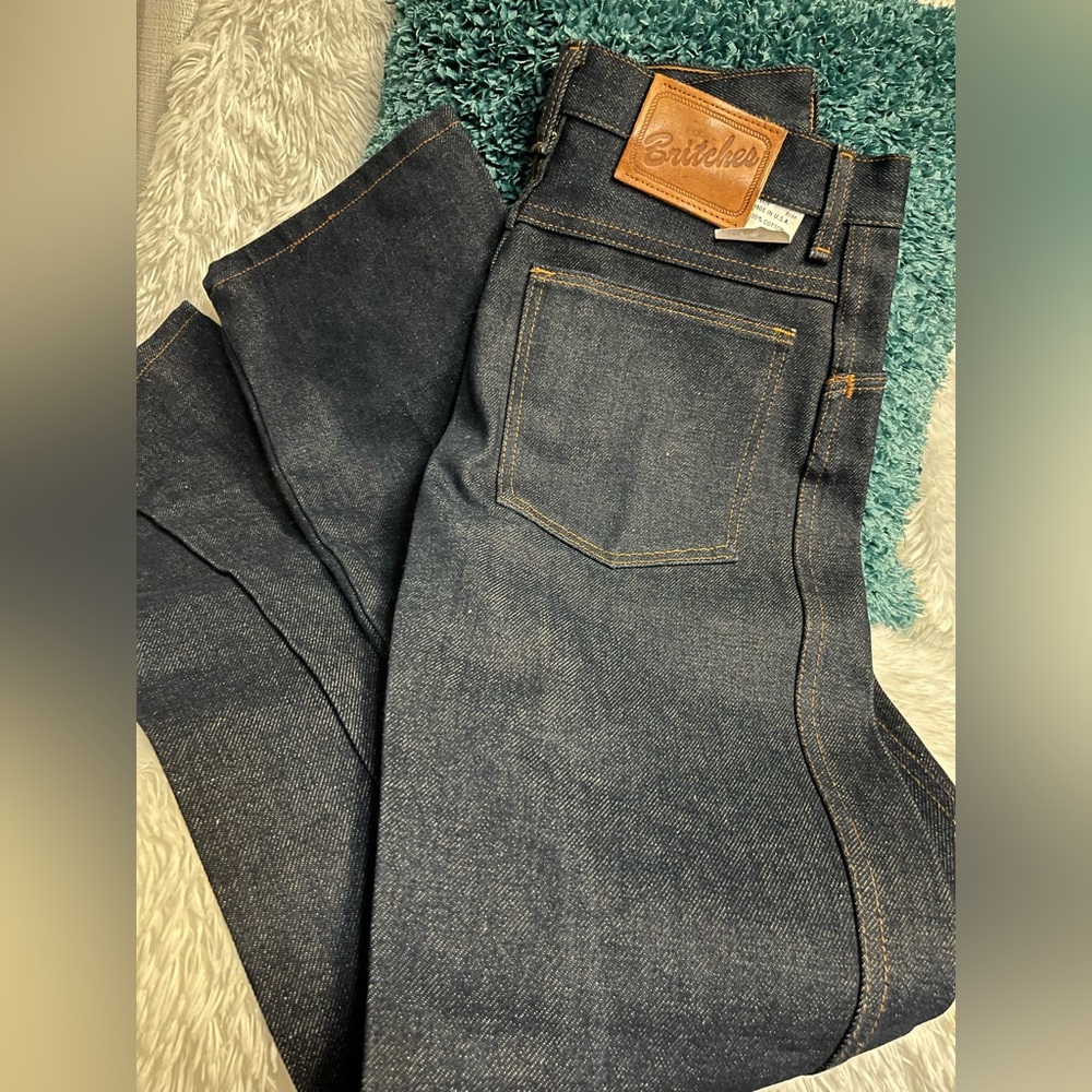 Vintage high waist straight leg dead stock jeans